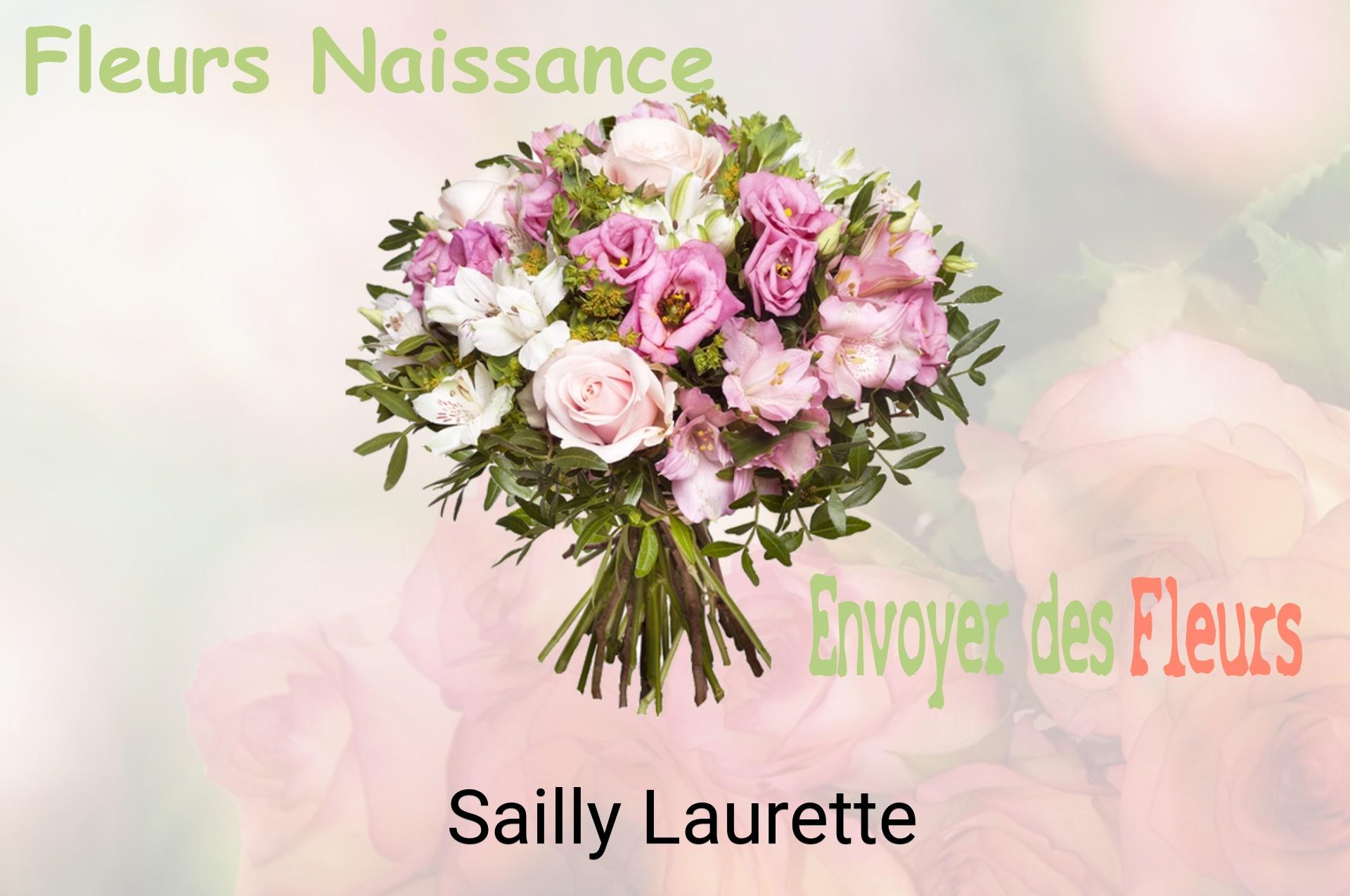 Bouquet de fleurs de naissance livré à Sailly-Laurette