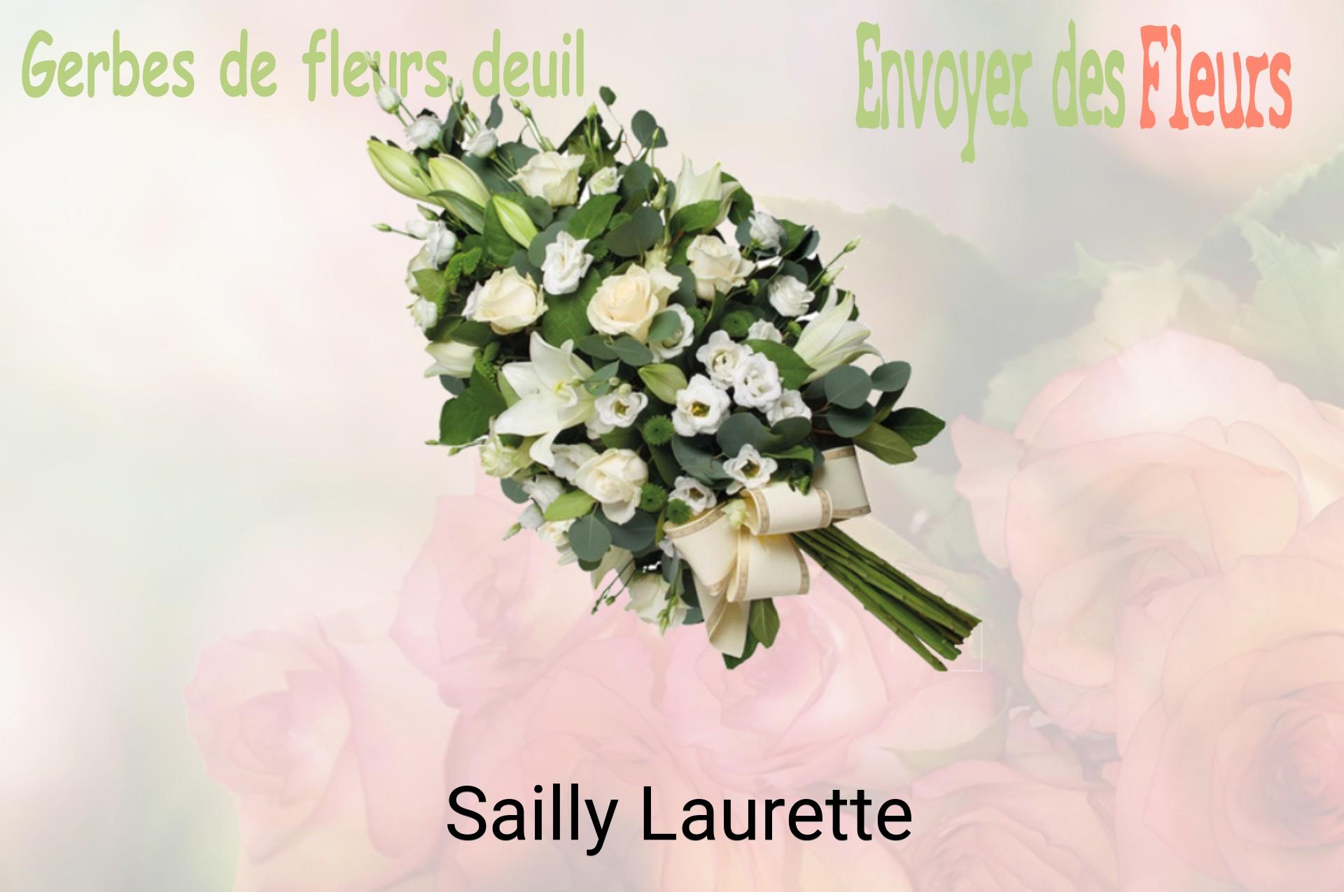 Gerbe de fleurs de deuil livrée à Sailly-Laurette